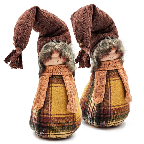 Fall Gnome Decorations for Thanksgiving Table - 2 Piece Set