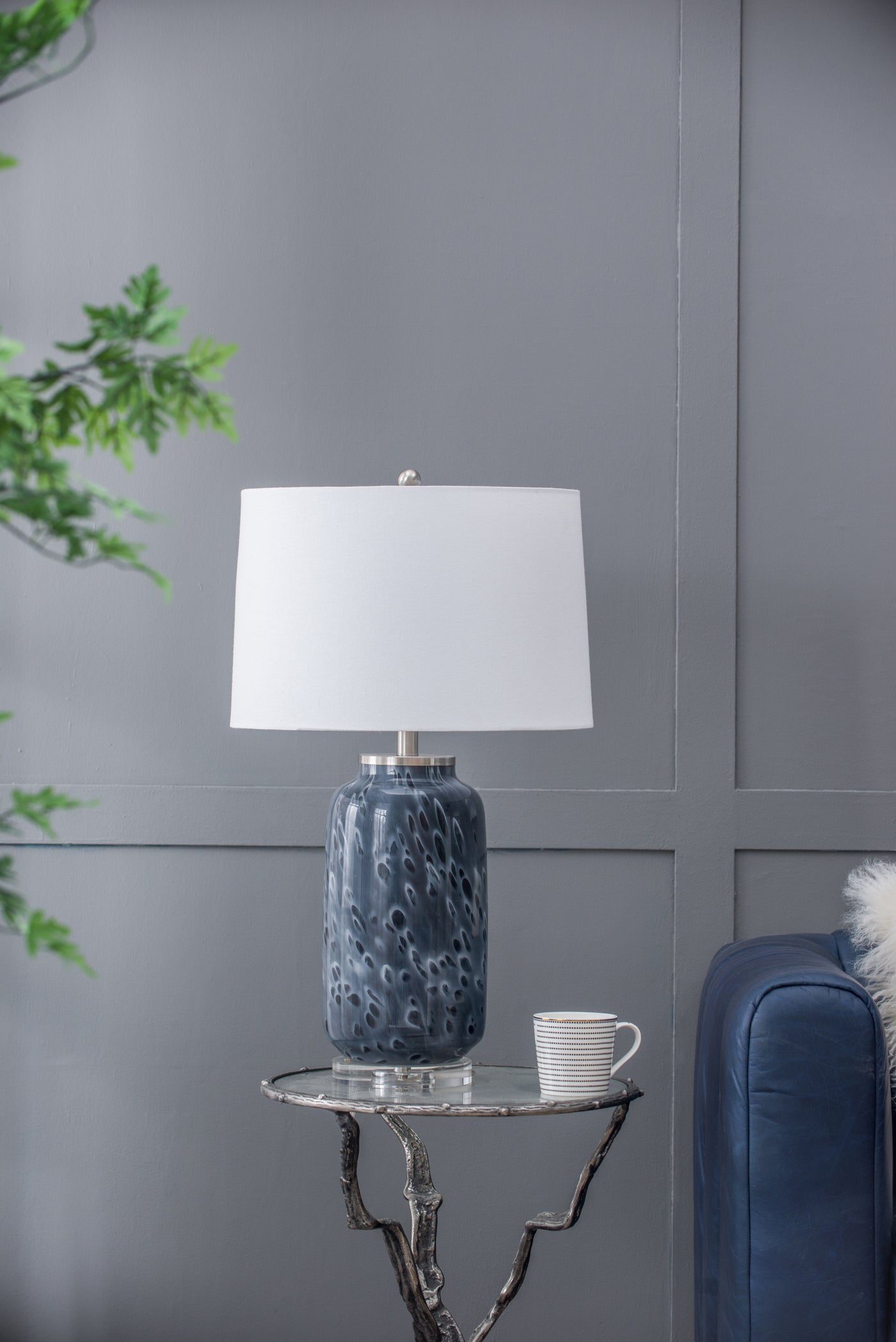 Ellis Glass Table Lamp 16.9" x 28