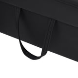 Convertible Sleeper Sofa Bed Loveseat Black PU Leather USB Ports