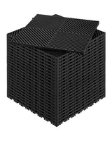 Interlocking Drainage Floor Tiles, 15.7" x 15.7", 24 Pcs