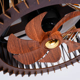 20" Modern Flush Mount Fan Light, Ceiling Fans