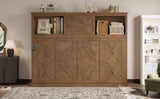 Twin Size Murphy Bed with Charging Station and Drawer in Wood Color, Solid Pine Wood + MDF