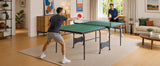 8 FT Foldable Portable Ping Pong Table with Quick-Clamp Net & Post Set, Indoor &