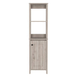 Linen Storage Cabinet - Single Door - Two Open Shelves