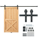 8ft Sliding Barn Door Hardware Kit 330lbs Heavy Duty Track