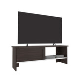 TV Stand - Modern - One Door Cabinet and One Open Shelf
