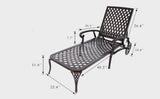 Aluminum Outdoor Chair Brown