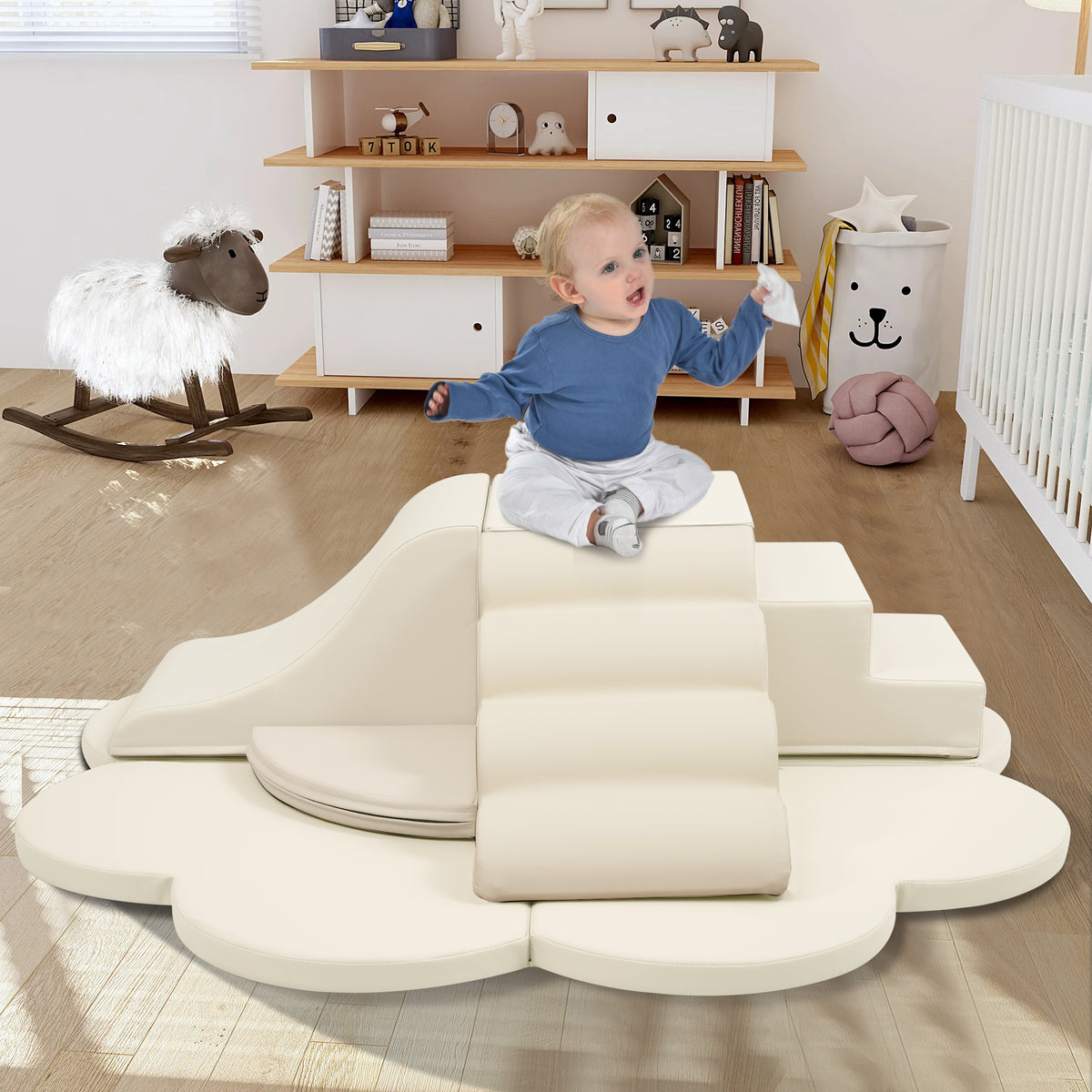 Soft Foam Block Play Structures Climbers for Child Development, 6-Piece Baby Foa