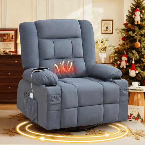 Massage Recliner Chair with Heat and Rocking Function