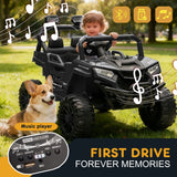 12V 2WD Kids Ride On UTV W/ 2.4G PC,Anti-Collision Bar,High Chassis,Anti-Slip Wh