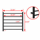 Towel Warmer 6 Bar Electric Heated Towel Rack Wall Mount Plug-in/Bath Towel