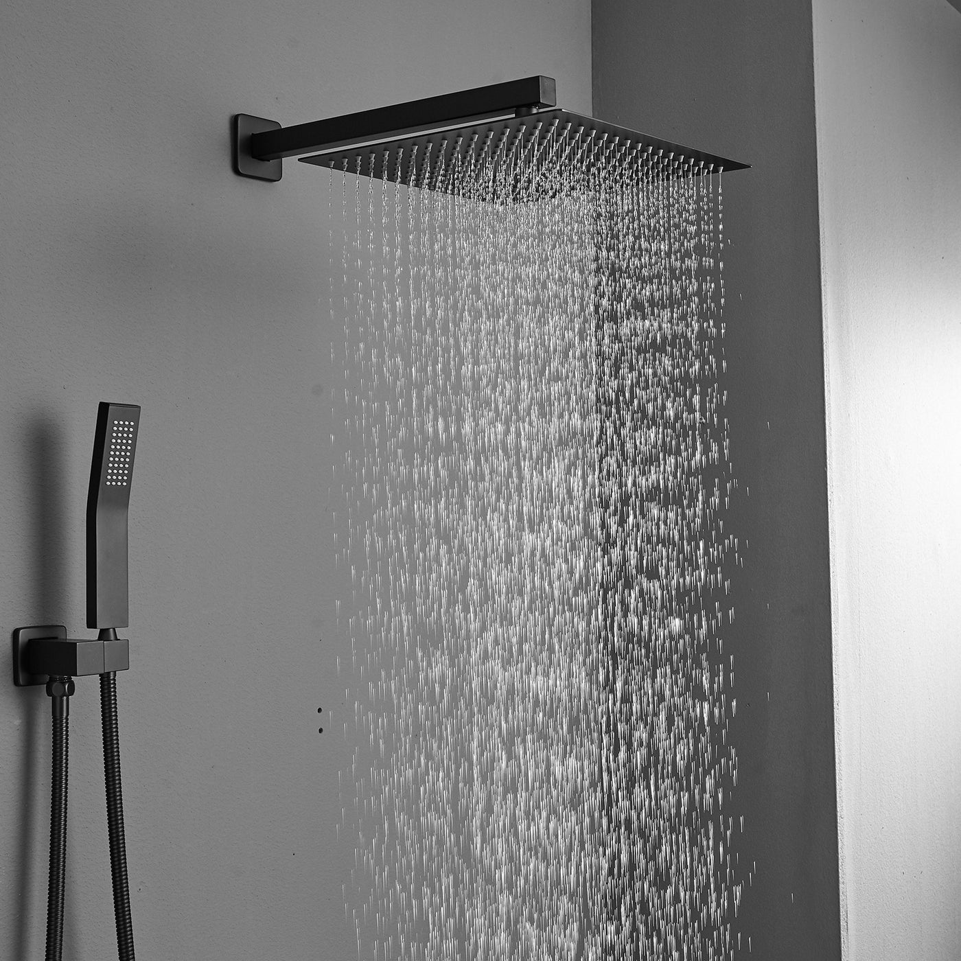 Wall Mounted Rainfall Shower Head System with Valve Body