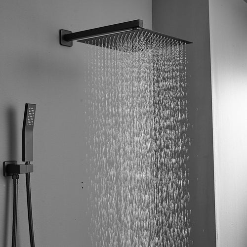 Wall Mounted Rainfall Shower Head System with Valve Body