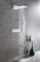 Wall Mounted Waterfall Shower System with Hand Shower