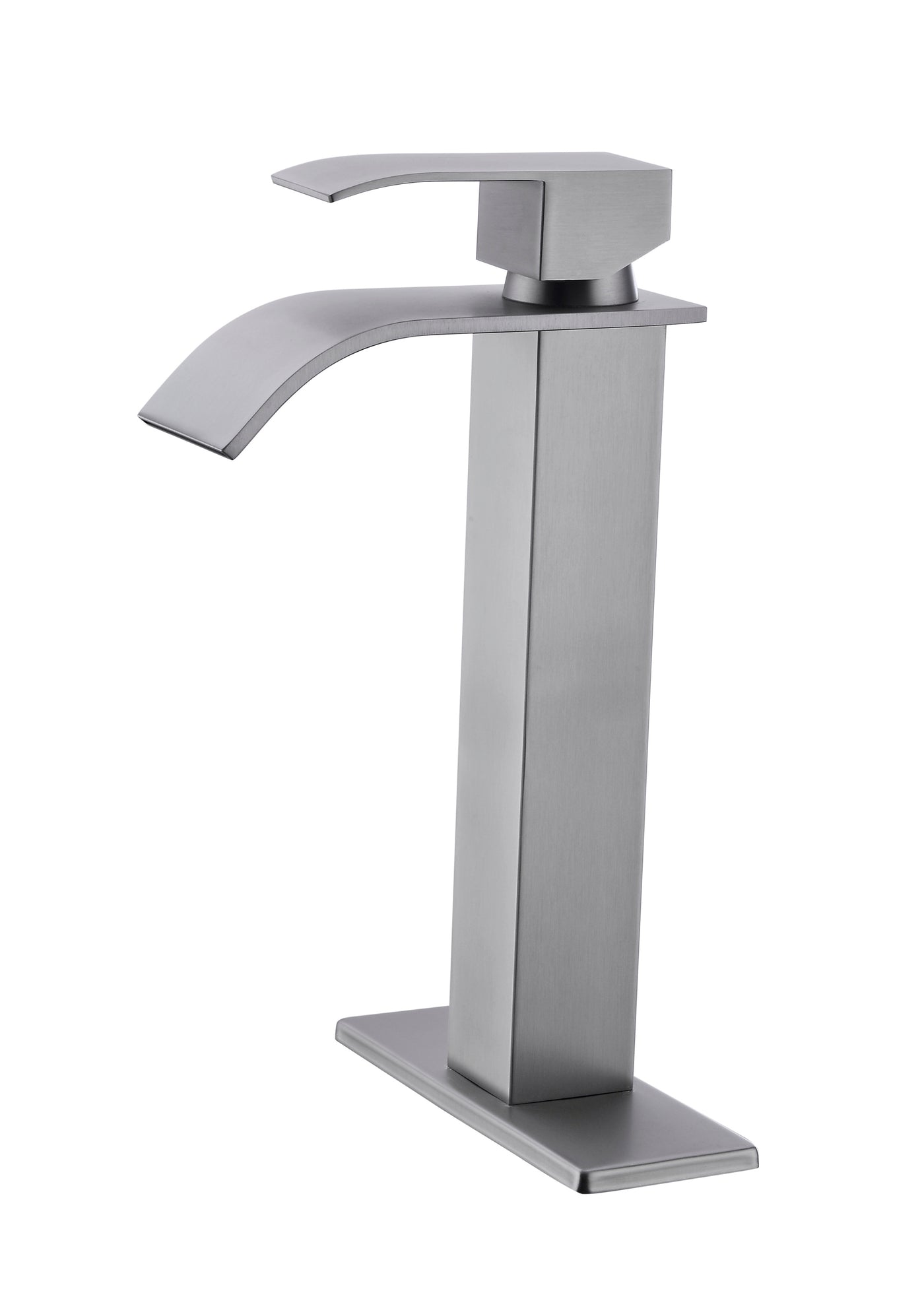 Waterfall Spout Single Handle Bathroom Vanity Faucet