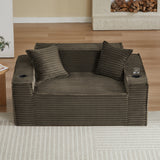 2-Seater Boneless Sofa, No Assembly, Modern Compact Design