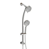 Multi Function Dual Shower Head - Shower System with 4.7' Rain Showerhead, 8-Fun
