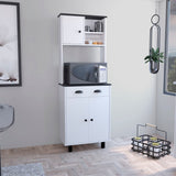 Salem Kitchen Pantry with 2 Cabinets, 2 Shelves, Drawer