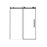 Frameless Single Sliding Shower Door 48" W x 76" H Tempered Glass