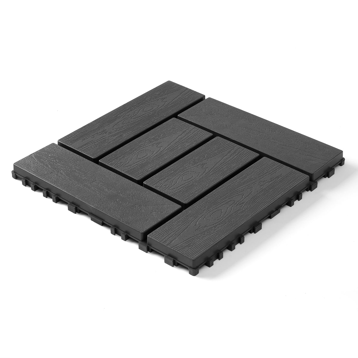 12-inch ZZ style interlocking deck tiles