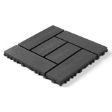 12-inch ZZ style interlocking deck tiles