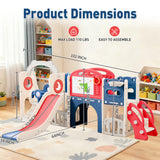 12 in 1 Toddler Outdoor Playset with Swing, Indoor Swing and Slide Set Playgroun