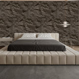 3D Faux Stone Wall Panels, 6 PCS PU Wainscoting Panel for Interior Wall Decor