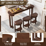 Solid Wood Bar Table Set Cherry