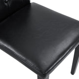 Set of 4 Metal Dining Chair Black