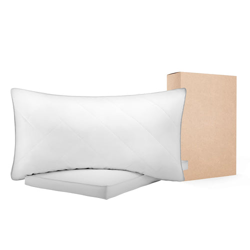 Set of 2 Bed Pillow White