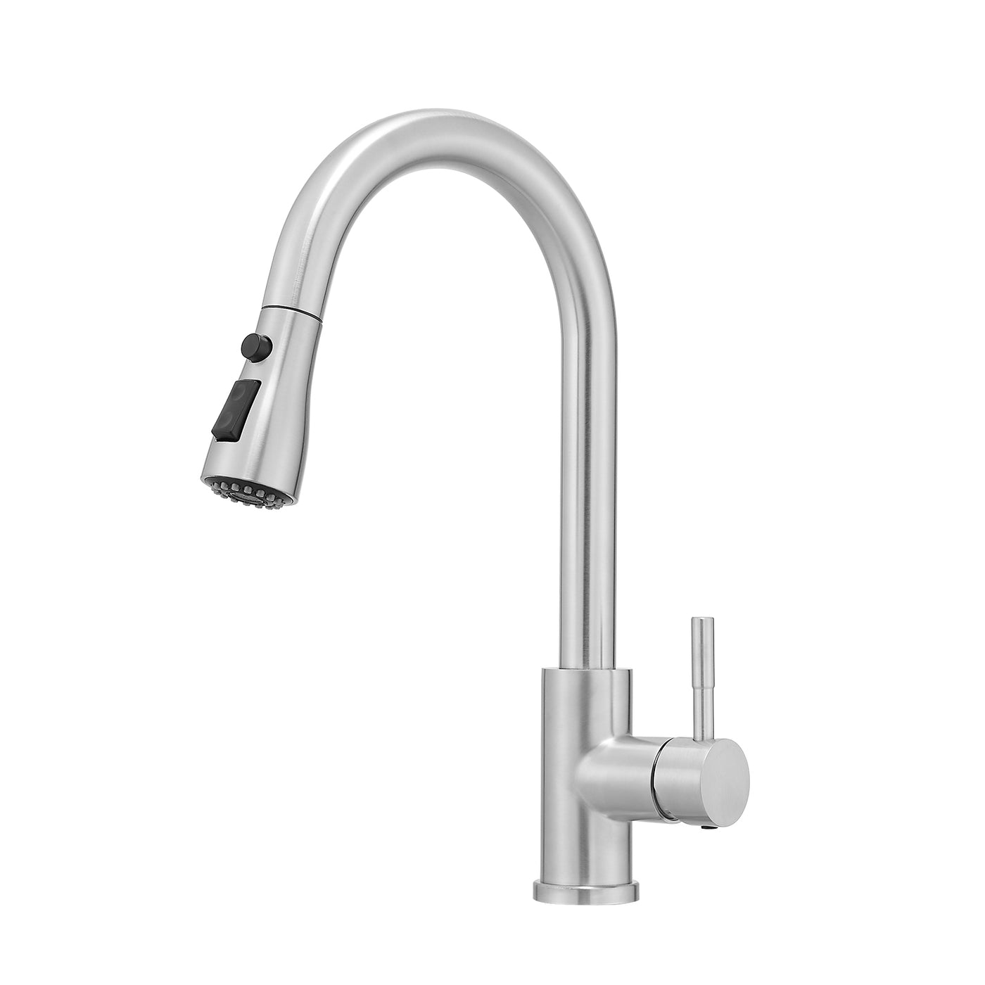 Brushed Nickel Kitchen Sink Faucet with Pull Out Sprayer