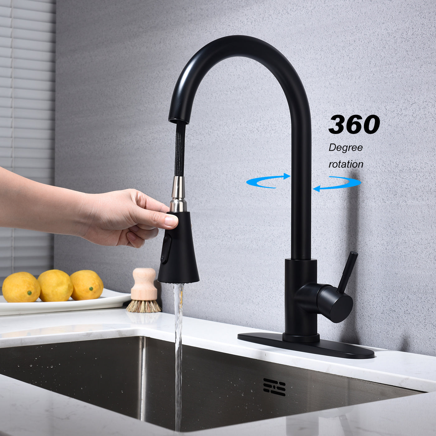 Kitchen Faucet Pull Out Sprayer Sink Mixer Tap