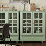 Mint Green Modern Wooden Storage Sideboard Cabinet 28"x15"x36