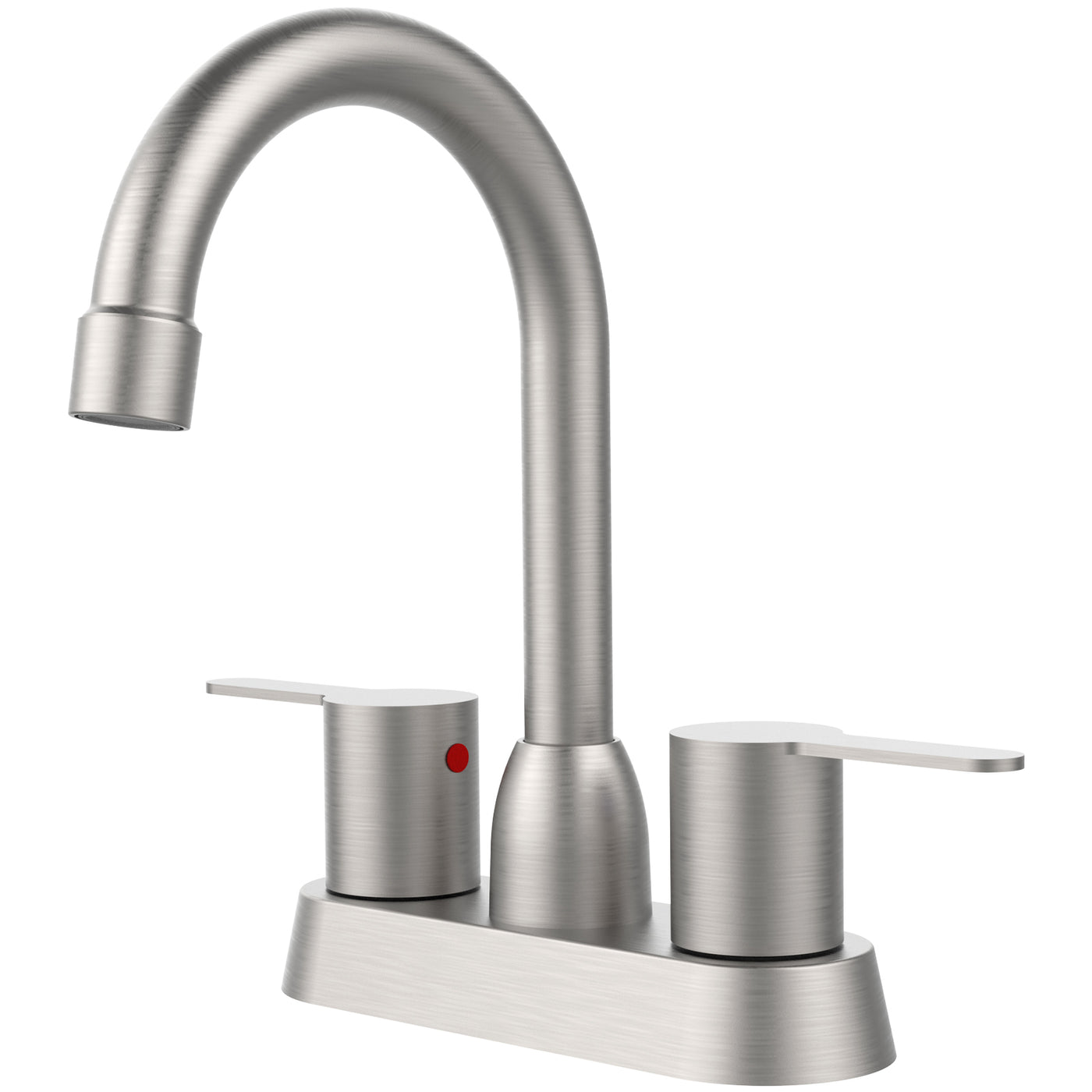 2 Handle Brushed Nickel Centerset RV Bathroom Sink Faucet
