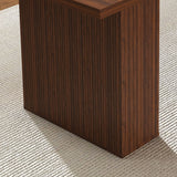 Engineered Wood Dining Table Walnut 44"
