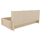 Twin Engineered Wood Platform Bed Natural