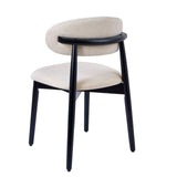 Set of 2 Rubberwood Dining Chair Beige