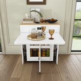 Engineered Wood Dining Table Natural Walnut 37"