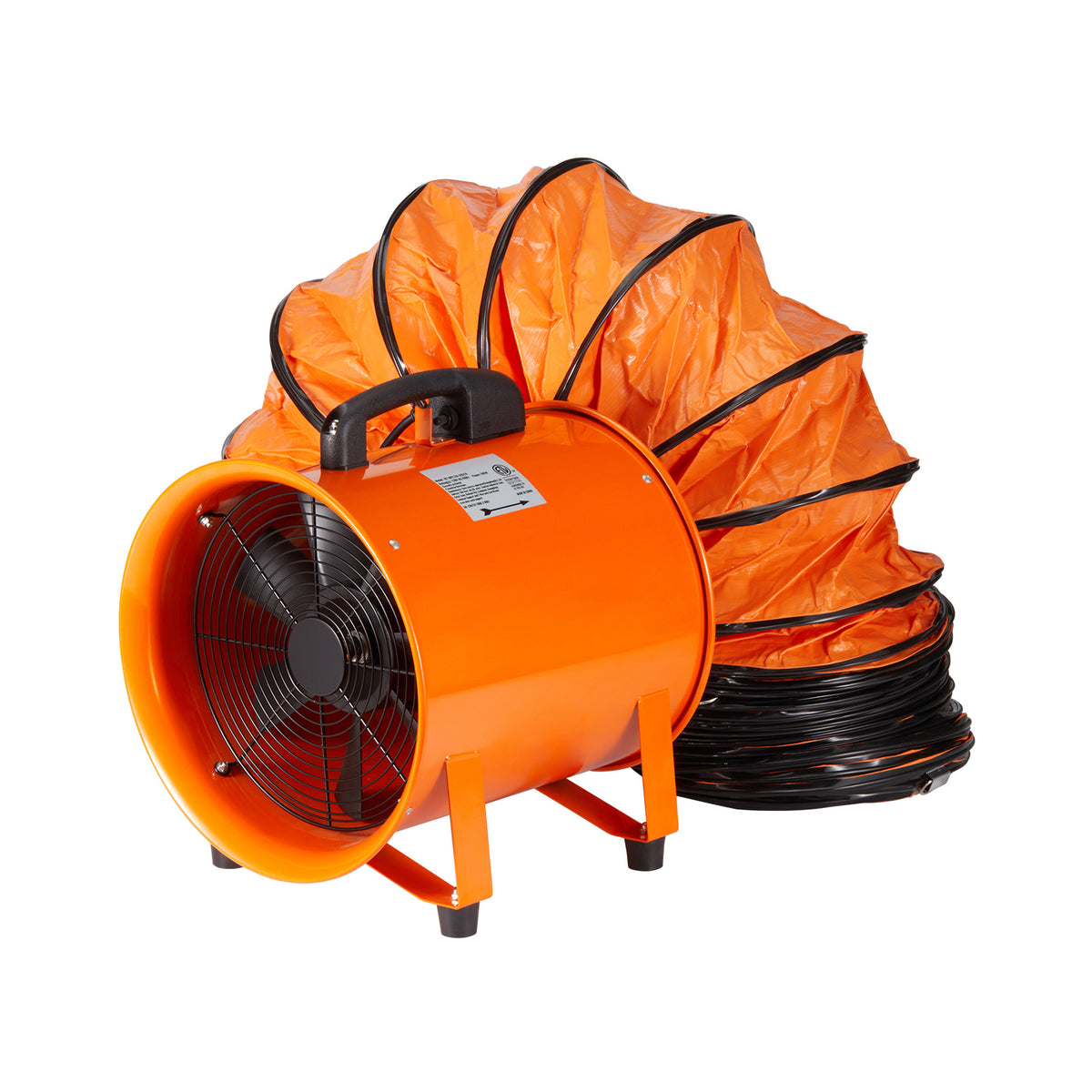 Portable Ventilator, 16 inch Heavy Duty Cylinder Fan with 33ft Duct Hose
