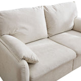 60" Down Filled Minimalist Sofa, Multiple Colors