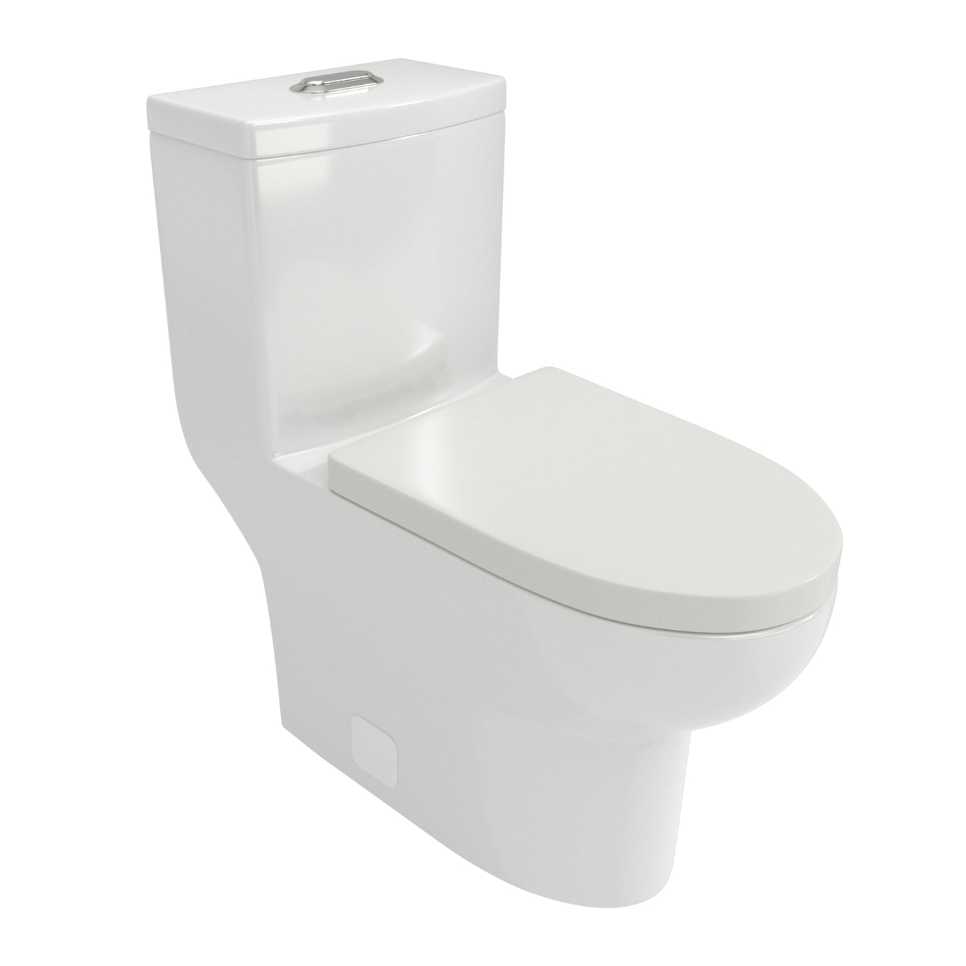 Modern White Ceramic Dual Flush Soft Close Toilet