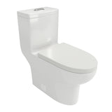 Modern White Ceramic Dual Flush Soft Close Toilet
