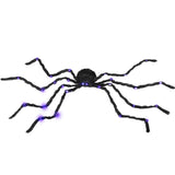HOMCOM 3.25' Outdoor Halloween Decoration, Light-up Oversized Spider Halloween P
