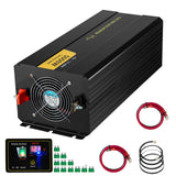 Pure Sine Wave 5000W Power Inverter DC 12V to AC 120V Car RV