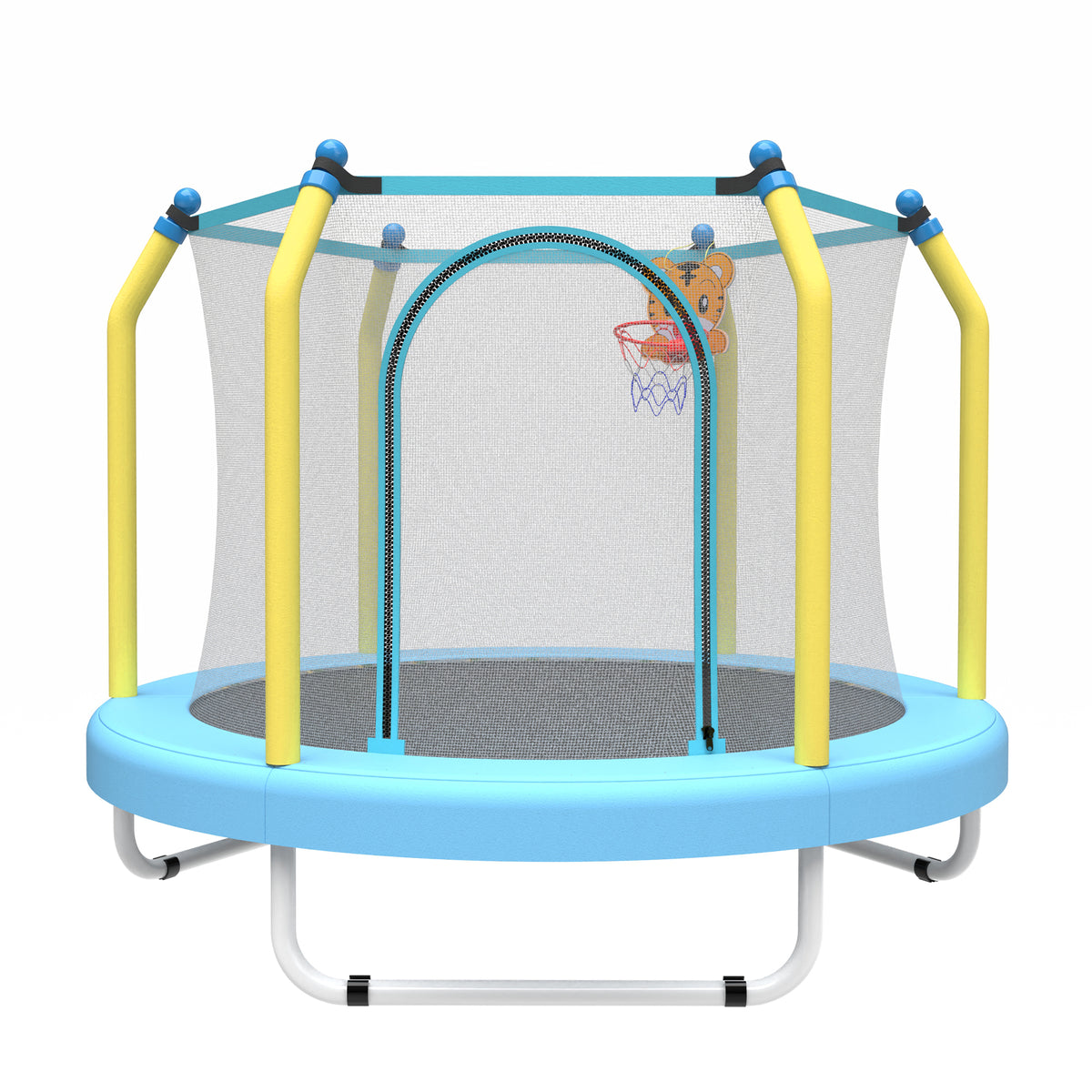 55-inch Trampoline for Kids Indoor & Outdoor Small Toddler Trampoline