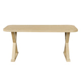 Engineered Wood Dining Table Natural
