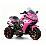 12V Electric Motorcycle for Kids 3-6 Years  Large 41' Ride-On Trike with LED Glo