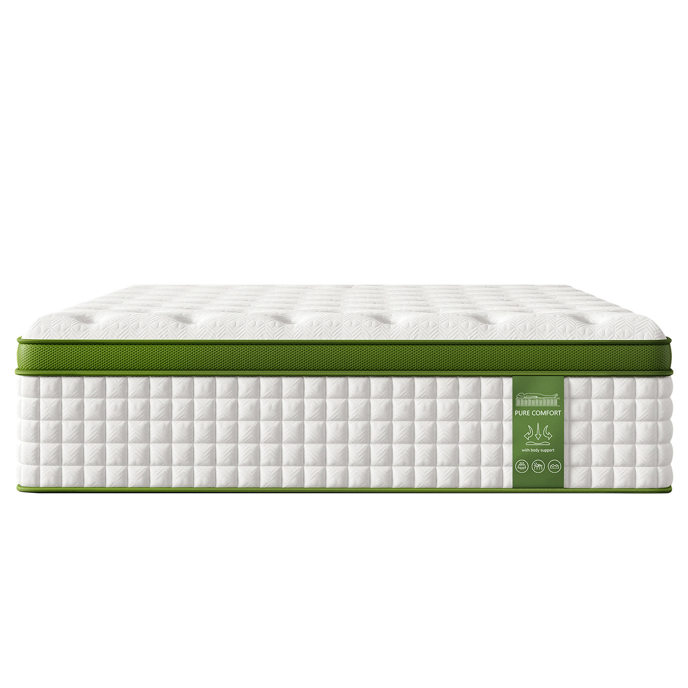 14' Queen Hybrid Mattress Gel Memory Foam Pocket Springs