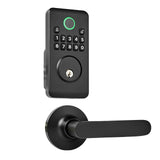 Keyless Entry Door Lock with Handle Set, Electronic Keypad Deadbolt
