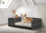 Enrica Ash Gray 47" Pet Bed with Storage Compartment